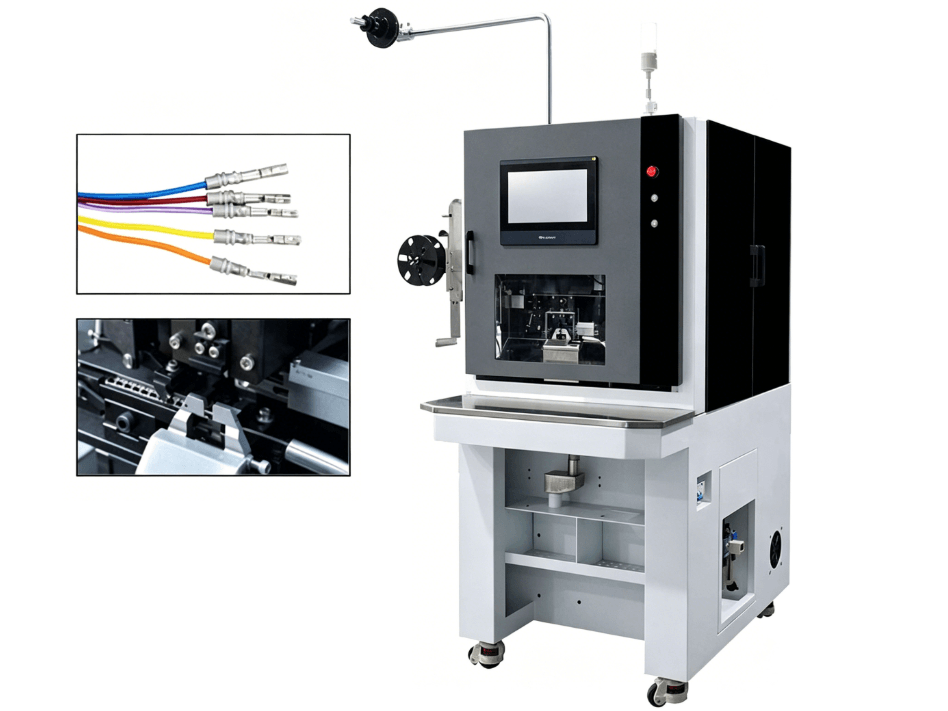 TC-3000FS Semi-Automatic Single Wire Waterproof Seal Stripping & Crimping Machine